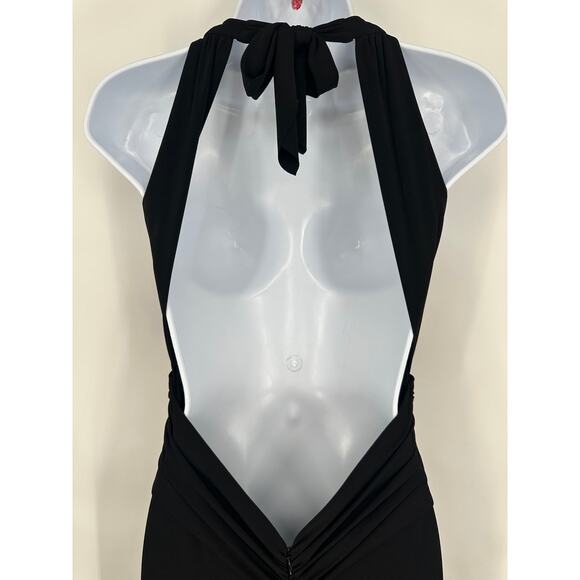 Vintage Y2k Caché Maxi Dress Backless Long Formal Crystal Mermaid Evening Gown - Picture 7 of 11